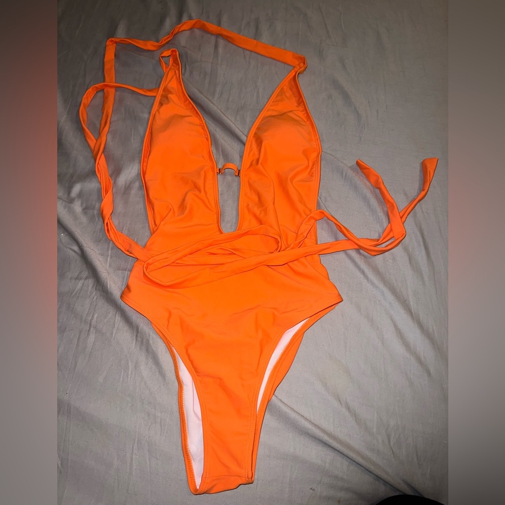Orange swimsuit small